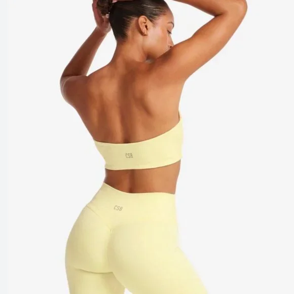 CSB Serenity Alyssa Bandeau Lemon NWT - Picture 2 of 11